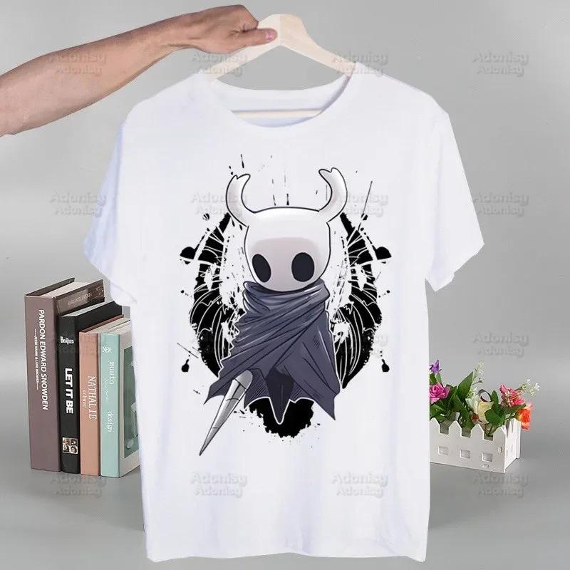 Футболка Hollow Knight с модным принтом, летняя мужская новелла