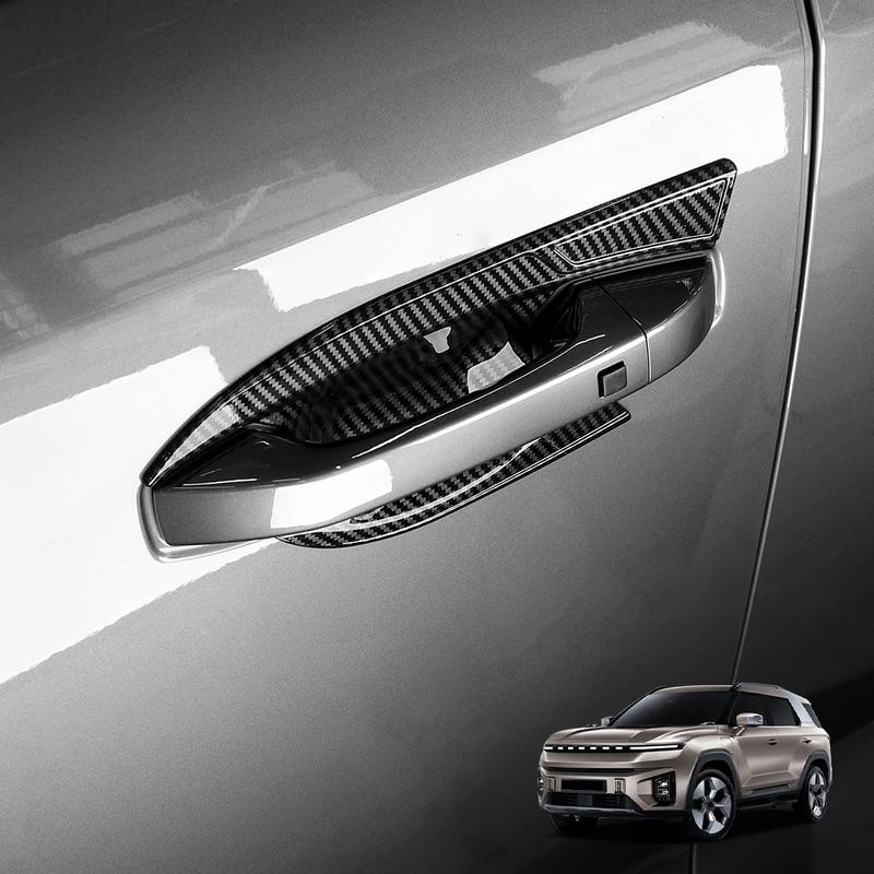4PCS Car Exterior Accessories Outer Door Bowl Cover Trim ABS Plastic For SSANGYONG TORRES/TORRES-EVX/ACTYON -2026 LHD/RHD