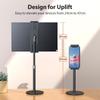 360° Rotation Tablet Holder Adjustable Height Desktop Monitor Bracket Standing Tablet Bracket