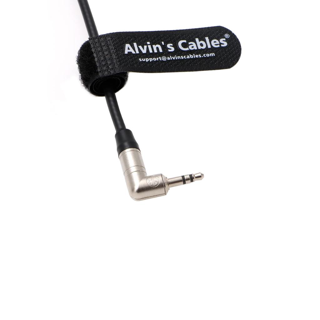 Canon R5C DIN TRS 90 Degree Timecode Cable for Tentacle Sync and Alvin 1.0/2.3~3.5mm