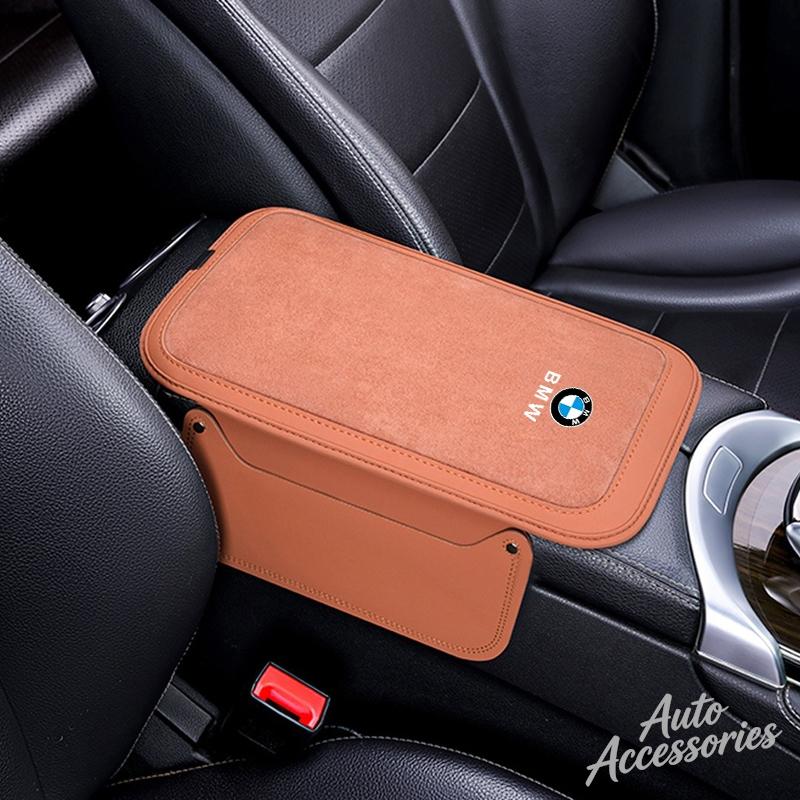 uylez5 Car Central Armrest Cushion Multifunction Storage Anti-slip Protective Pad For BMW X1 X2 X3 X4 X5 X6 F30 F34 E90 G20 F20 F21 E60