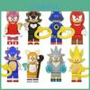 Игрушки Конструкторы Соник Для Детей Миниатюрные Фигурки Для Поклонников Аниме