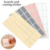 Stationery Activity Card Material Party Supplies Scratch Off Stickers Self-Adhesive Labels