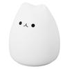 Silicone Night Light Cute Cat  Shape Soft Kids Nursery Night Light with Warm White and 7 Color B