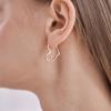 Ювелирные изделия ELLE 14K Кольцо-сердце Серьги (Золотая булавка) ELGPEE476