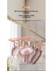 Plastic Dipped 24-Clip Round Sock and Underwear Drying Rack for Household Use