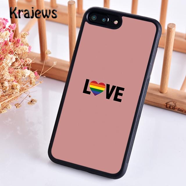 Krajews Gay Pride Flag LGBT Soft Phone Case Cover For IPhone 18 17 Air 16 15 14 plus 11 12 13 pro max Plus coque Fundas