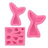 Mermaid Tail Silicone Resin Mold DIY Ocean Mermaid Shell Conch Fondant Chocolate Cupcake Gumpaste Baking Cake Decorating Tools
