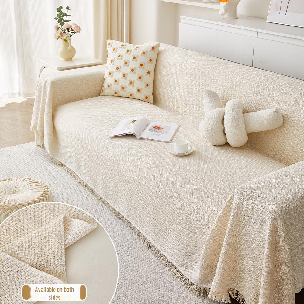 Double-Sided Cotton Yarn Blanket Sofa Cover