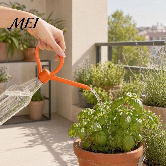 Eco-friendly Watering Accessory Bottle Cap Spout, with Handle Easy Pouring Design, No Pour Plant Waterer Spill Long Slender Gardening Tool for Potted