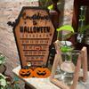 Halloween Countdown Calendar Wooden Sign for Decoration