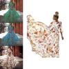 Women Sexy Long Sleeve Sundress Floral Printed Maxi Dress For Elegant Evening Events