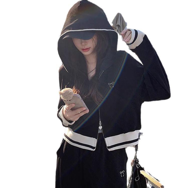 Women's Casual Korean-Style Two-Piece Sportswear Set for Spring and Autumn