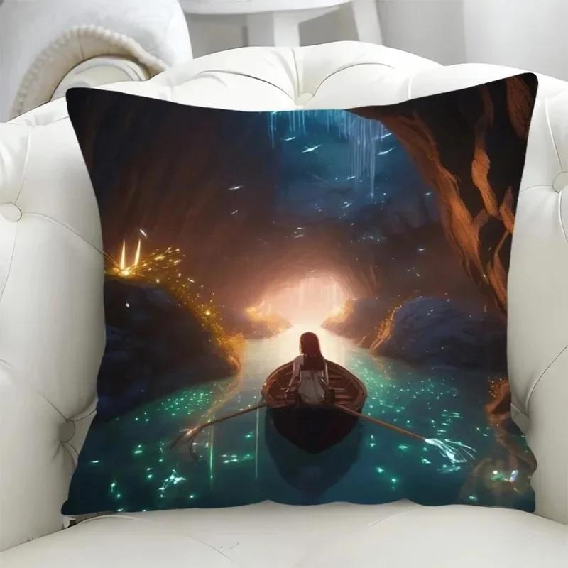 Luxury Home Decor Pillow Cover Hell Reaper Style Pattern Cushion Cover Sofa Office Cushion Cover