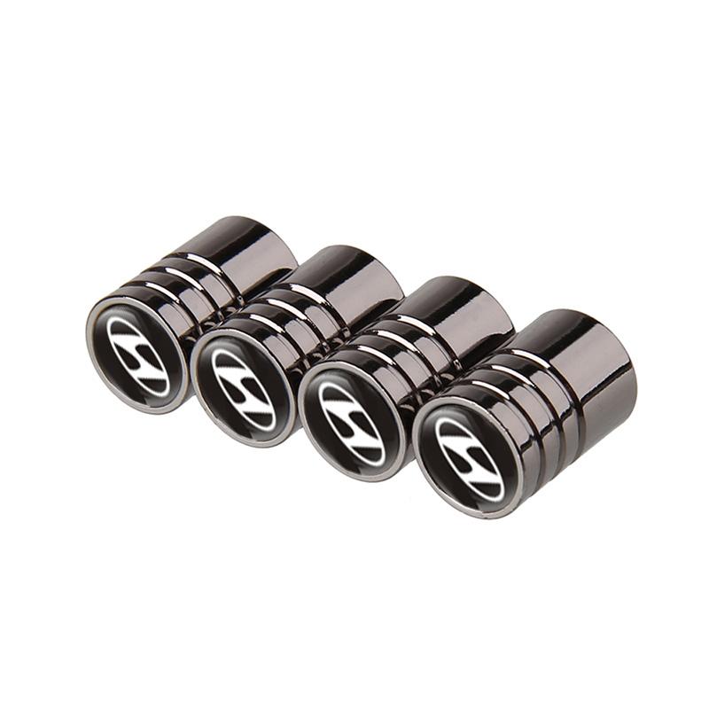 4PCS Alloy Car Tire Stem Valve Caps Wheel Dust Covers for Hyundai Accent h1 Sonata i30 i20 i10 IX30 IX25 Tucson Lafesta Elantra lf3