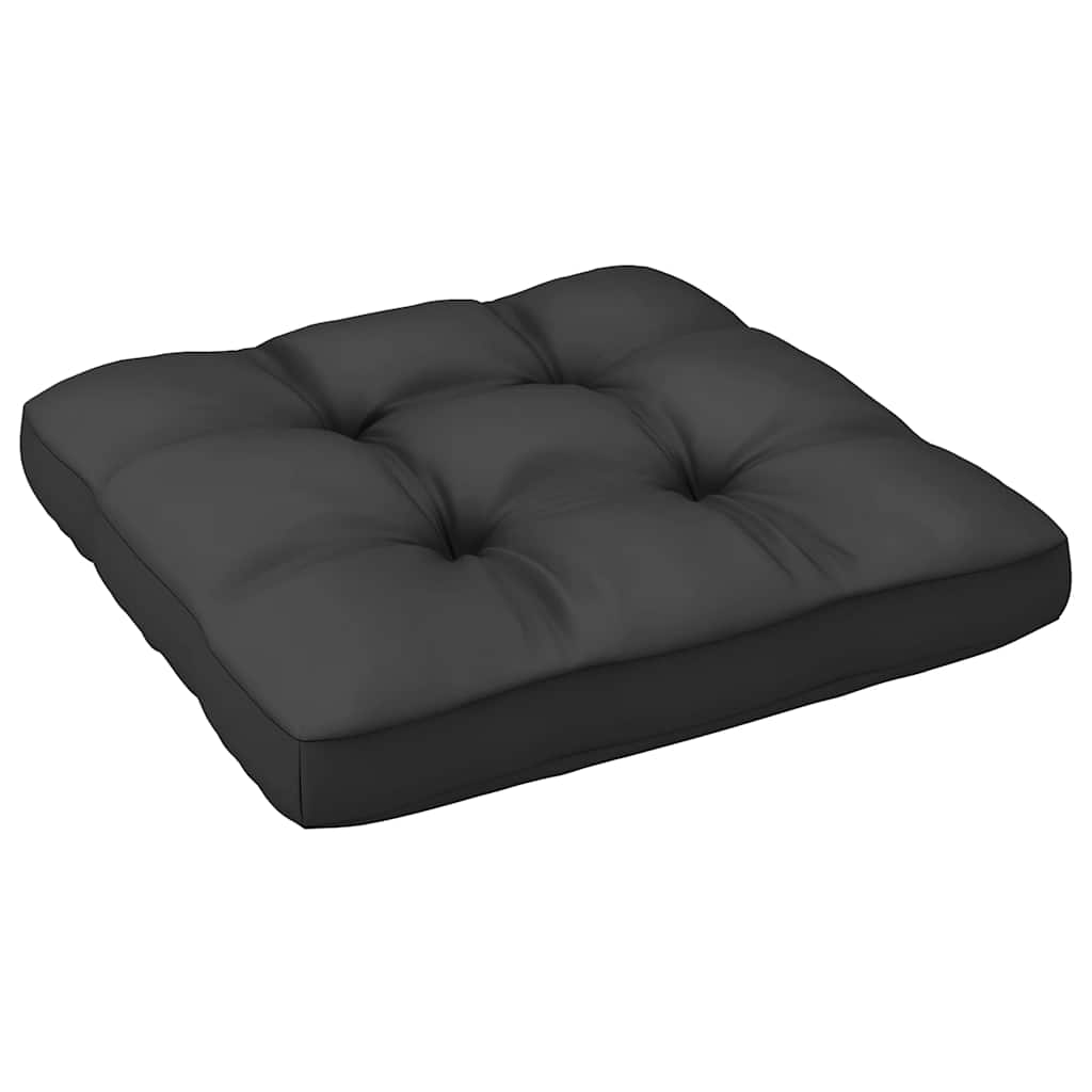 Garden Footstool with Cushion Solid Pine Wood