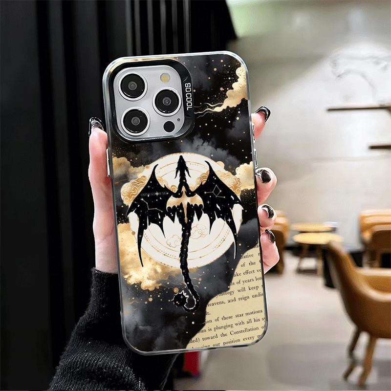 F-Fourth W-Wing Dragon Soft Phone Case for iPhone 15 16 17 Pro Max 17Air 16E 14 Plus 13 12 Mini Shockproof Cover Back Shell