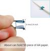 240-Pack Mini Binder Clips in 4 Colors (Blue, Yellow, Red, Green), 15mm/0.6-Inch Small Paper Clips for Home, School, Office and Business