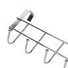 Kitchen Storage Rack Anti-slip Sturdy Stainless Steel Creative Cupboard Hanging Hook for Room Door