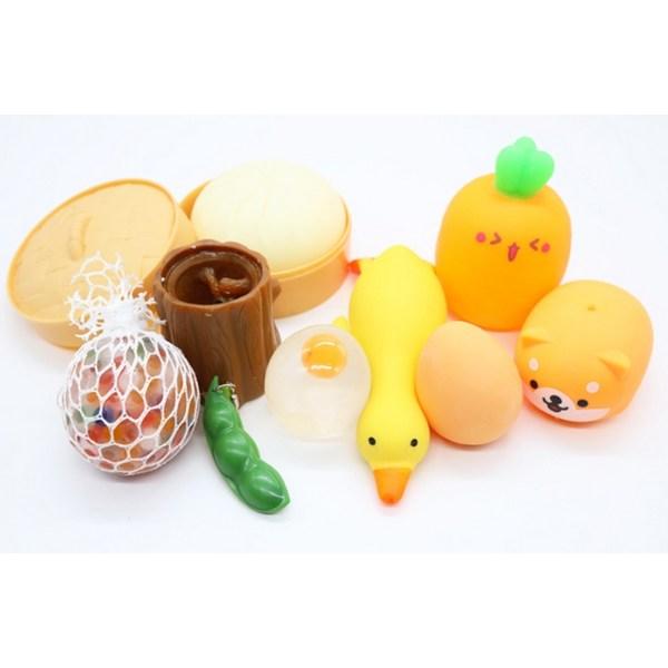 Hotanggamtaeng Clay Sticky Ball Grape Soft 3p, Mixed Colors, 4g, Korean Toy Supplies