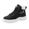Женские зимние высокие кроссовки на платформе из велюра, корейский стиль, теплые, удобные, модные, повседневные