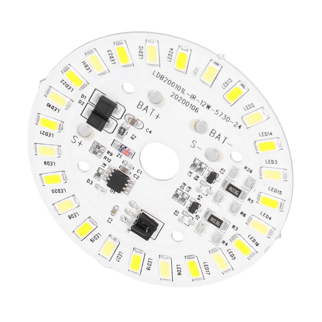 12W 24LED Ceiling Lamp Panel 3.2V 3.7V White  Warm Light Source with Remote Controller