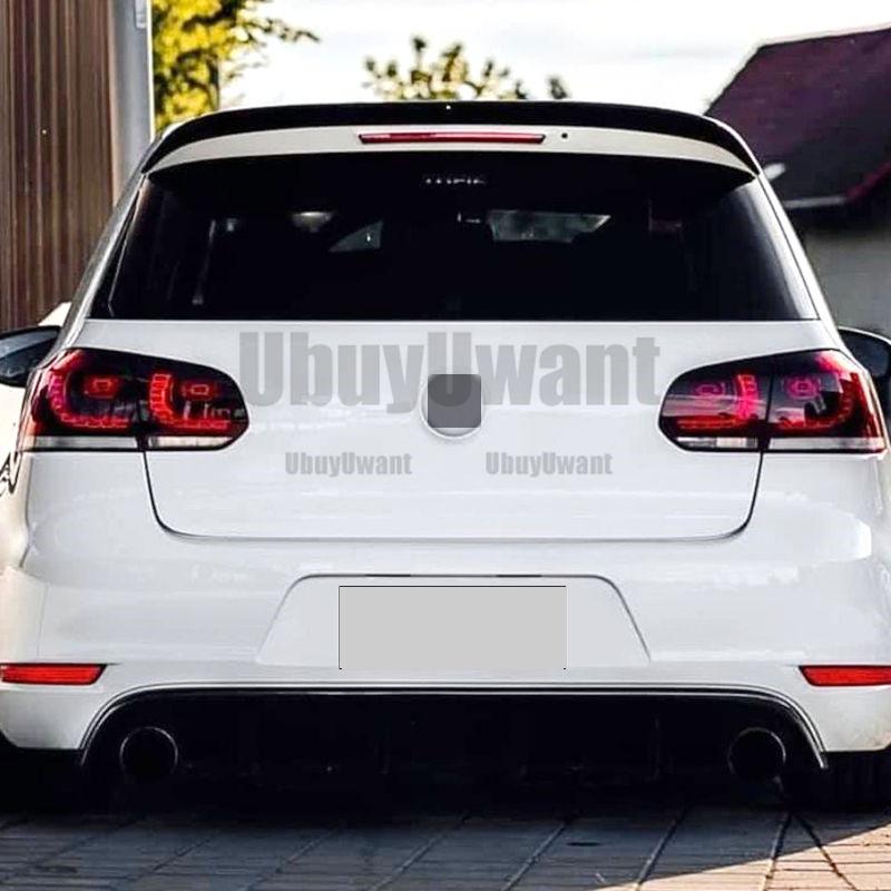 ABS Plastic Rear Roof Spoiler Lip Wings Spoiler For Volkswagen VW Golf 6 MK6 VI GTI R20 2010-2013Good product
