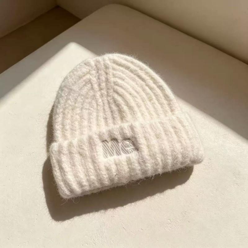 Womens Oversized Knit Beanie Hat Winter Warm Ear Protection Thick Wool Blend Cap Cold Weather