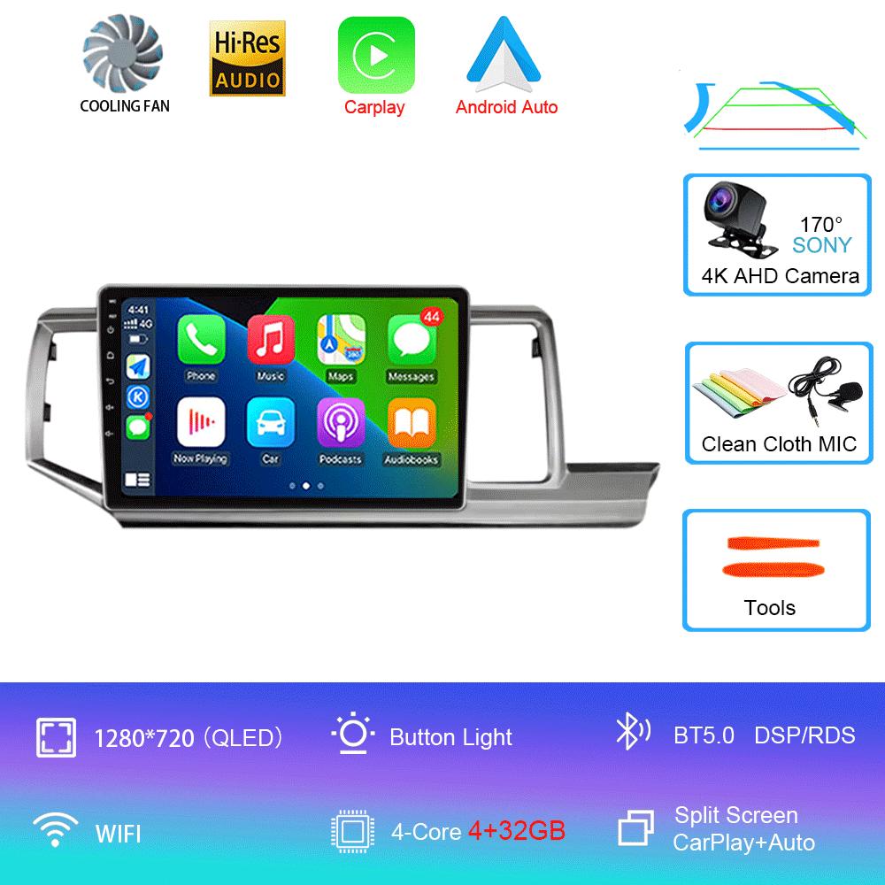 Android 14 Автомобильное радио для Honda Stepwgn 2009-2013-2015 Мультимедийный видеоплеер Стерео Навигация GPS Carplay Android Auto WIFI