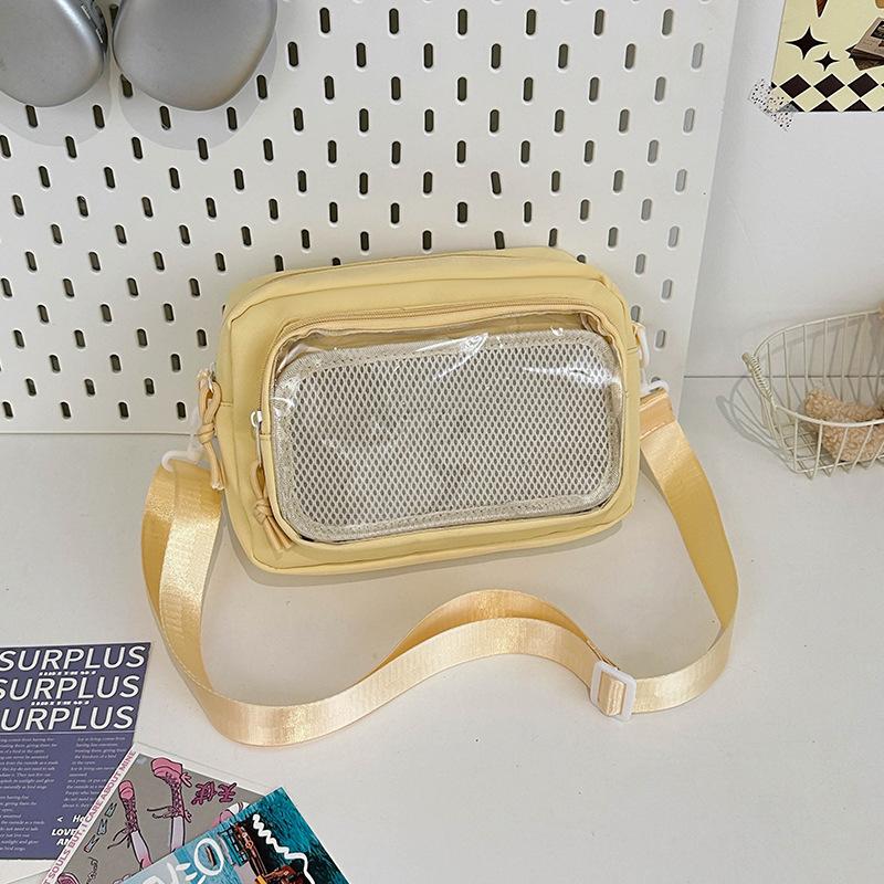 Японская девушка прозрачная сумка для боли, маленькая еда, сумка через плечо, женская универсальная повседневная маленькая сумка для мобильного телефона