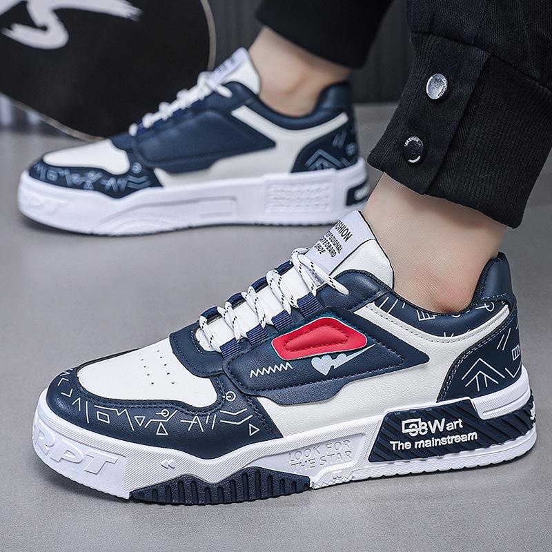 2025 Autumn New Men's Board Shoes Student Sports and Leisure Shoes Men's Korean Version Fashion Men's Shoes Trend Single Shoes