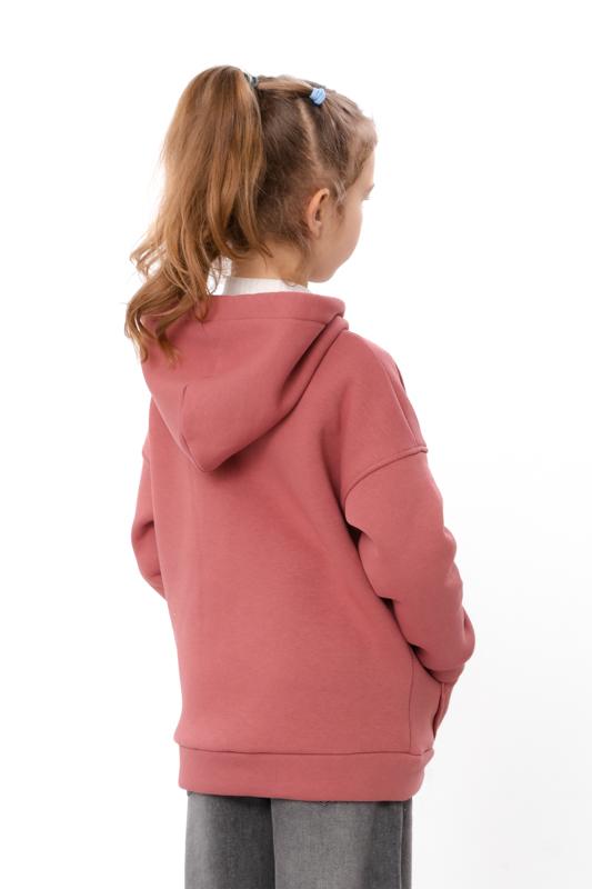 Girls' warm zip hoodie – Plain everyday wear, Winter 6395-025-5 HC