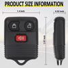 Keyless Entry Remote Key Fob Compatible with Ford F150 F250 F350 Escape Expedition Explorer Ranger, Lincoln, Mercury, Mazda and More, Replacement for