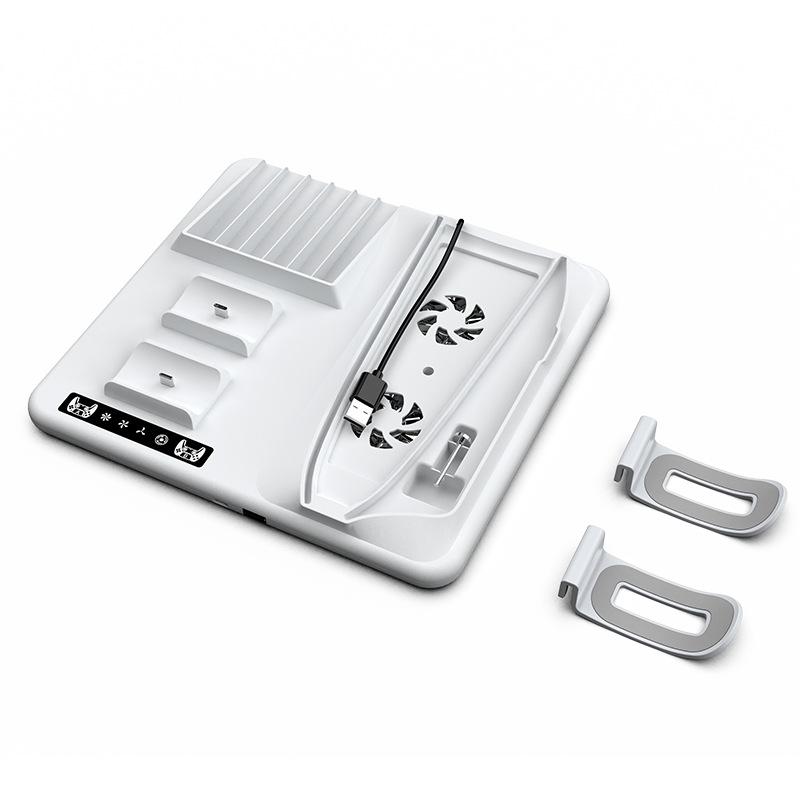 PS5 Slim Stand Base и охлаждающий вентилятор Зарядное устройство с контроллером Зарядная станция для консоли Playstation 5, док-станция для аксессуаров PS5slim