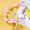 Candy Color Phone Buckle Beads Cute Lanyards  Bead Chain Pendant For Phone Strap