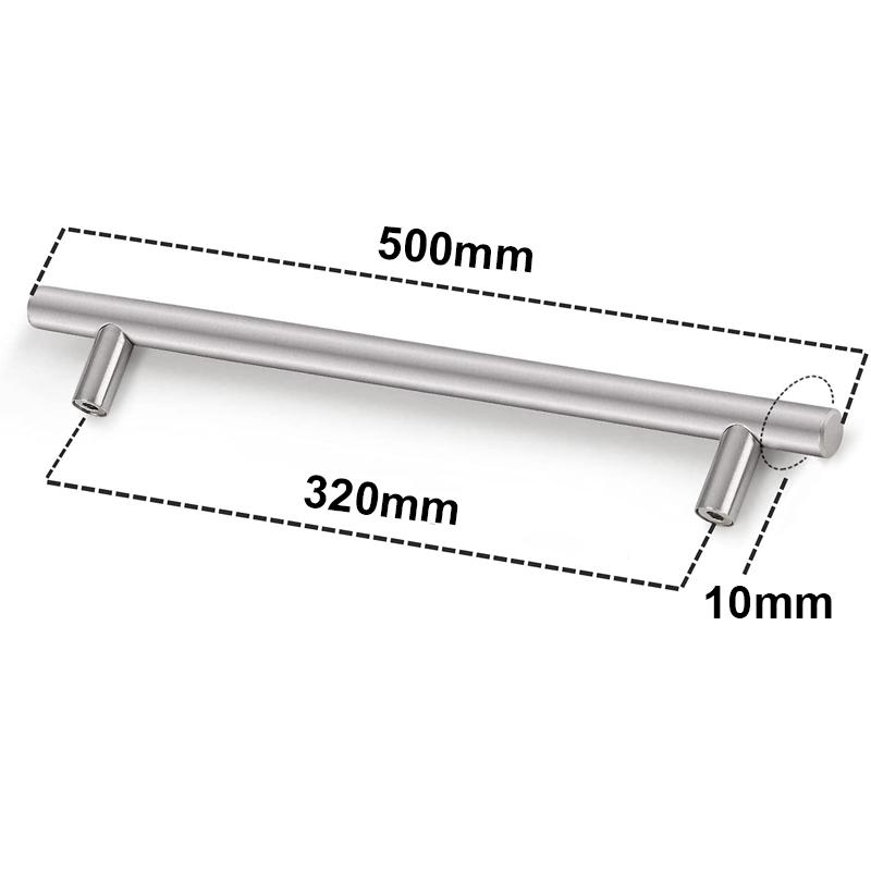 Xiaomi Furniture Handles Wardrobe Door Pull Stainless Steel Drawer Handle T Bar Straight Kitchen Long Cabinet Closet Knob Black Silver