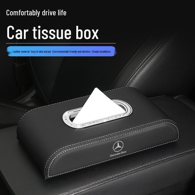 Подвесной органайзер для салфеток 2025 года для центральной консоли Mercedes-Benz GLC300L и GLC260L