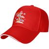 Colorful Mushroom Graphic Baseball Cap Polyester Casual Sun Hat Adjustable Golf Cap