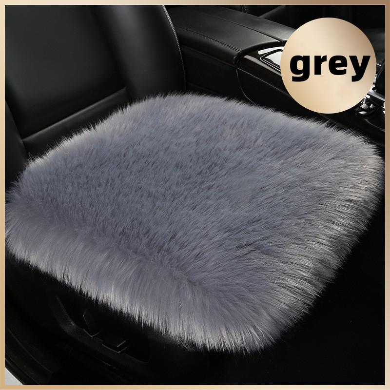 1 шт. чехол для автомобильного сиденья из искусственного меха, плюшевый зимний белый универсальный автомобильный интерьерный коврик из искусственной шерсти, теплый и роскошный плюшевый коврик