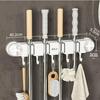 Punch-Free Wall-Mounted Mop and Broom Holder - Bathroom Storage Hook