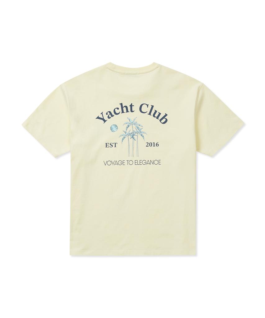 CLOVE [25Ss Clove] Palm Tree Graphic T-Shirt (Yellow)