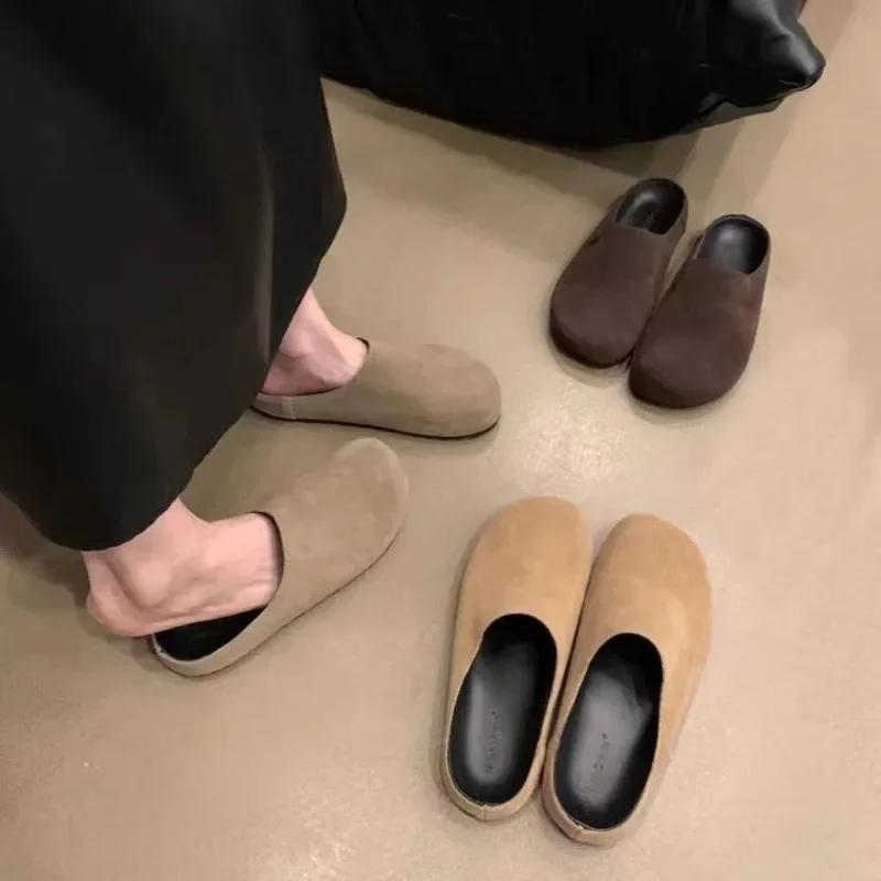 Fashion 2024 Hot Sale Ladies Shoes Basic Women's Slippers Summer Beach Slippers Women Closed Toe Solid Platform Slippers Ladies Shoes