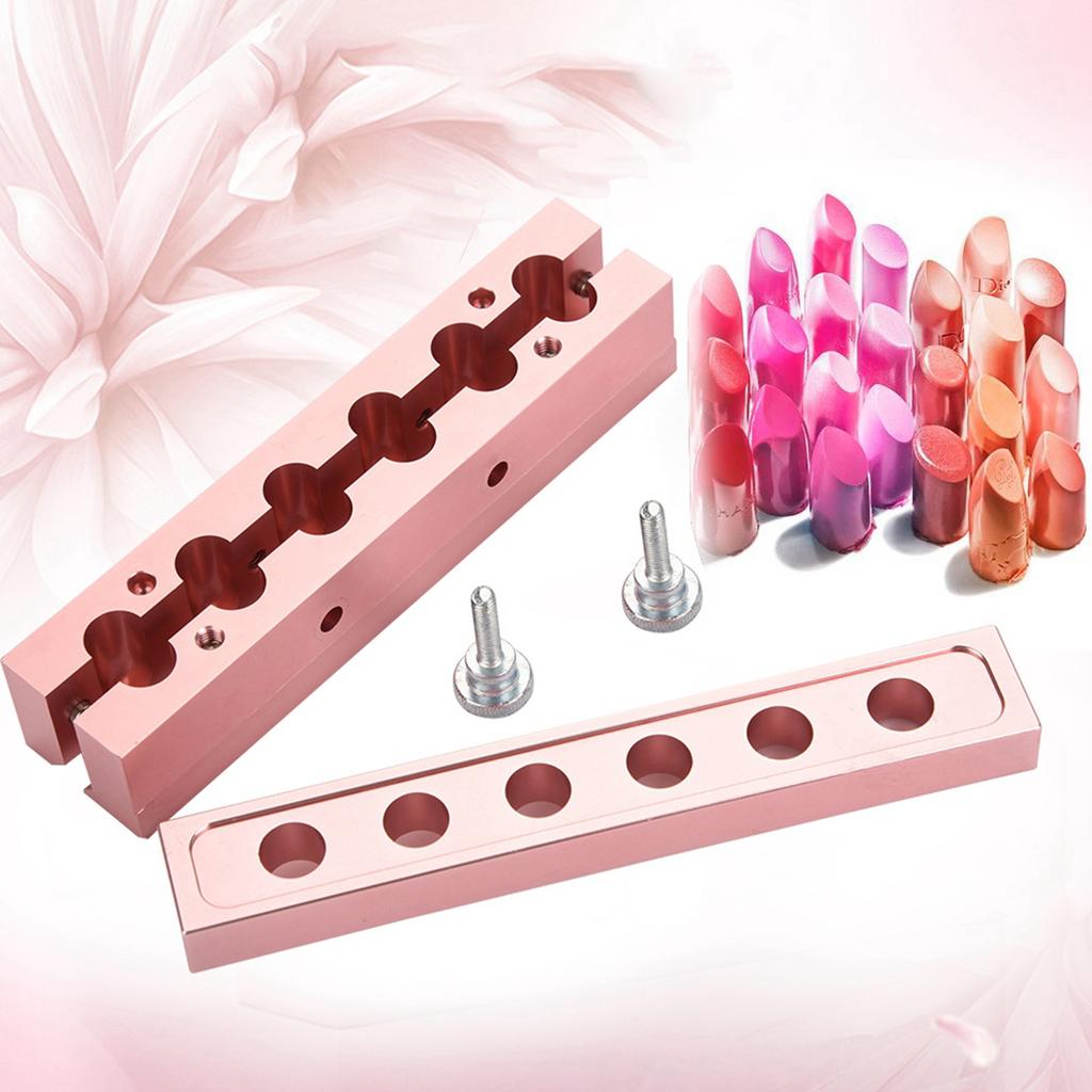 12.1 DIY Lipstick Mold Aluminum Alloy Rose Gold Dual Uses Lip Balm Maker Tool