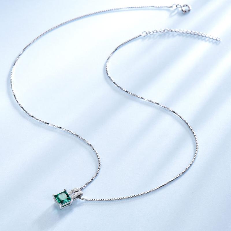 Gica Gema Ювелирные изделия из стерлингового серебра S925, прямоугольная великолепная персонализированная цепочка на ключицы для женщин, изысканные ювелирные изделия высокого качества, подарок на День святого Валентина