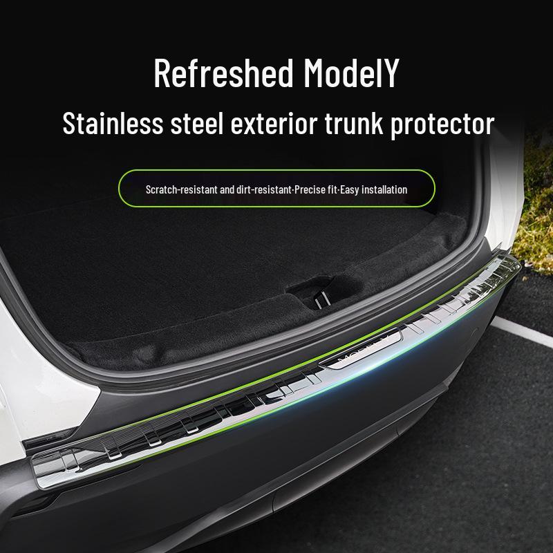 Tesla Model Y Trunk Exterior Guard Plate for 2025 Juniper Refresh - Y Guard Modification Accessories