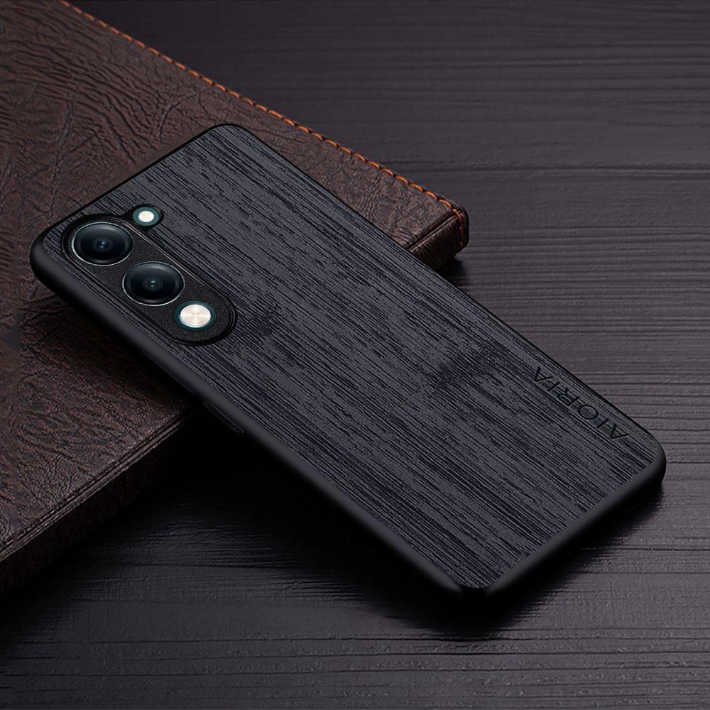 Чехол для Vivo S1 Pro V60 Lite V30 V30e V27 V27e V29e V17 Y04 4G 5G с рисунком бамбукового дерева Кожаный чехол-книжка для Vivo V60 Чехол