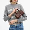 Coach Сумка-портфель Lara 22 на молнии с серебряной фурнитурой из коровьей кожи маленькая женская кленового цвета