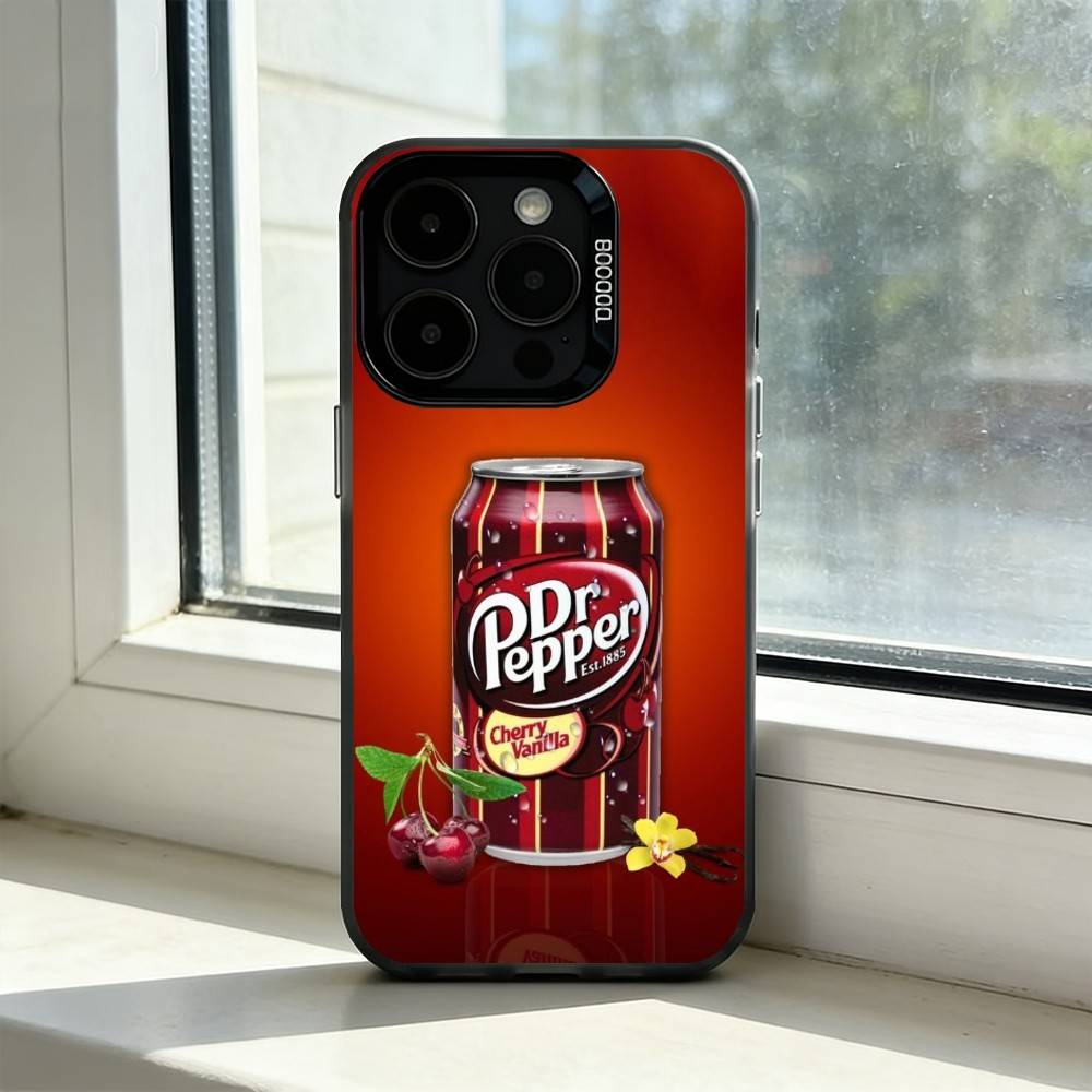 Чехол для телефона Dr Pepper C-Cherry Drink Для iPhone 17,16,15,14,13,12,11 Plus,Pro Max,XS, Цветной Серебристый Черный Чехол