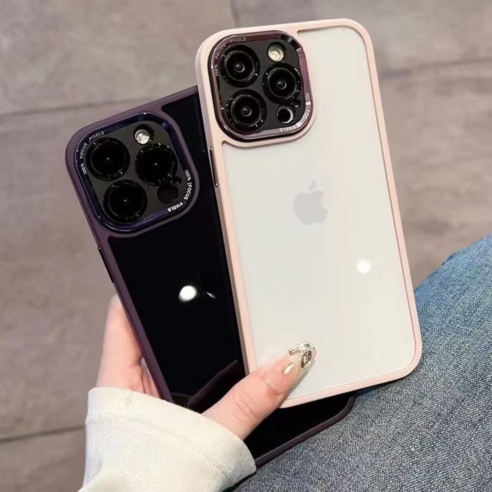 Премиальный металлический чехол для объектива для iPhone 17 Pro Max - Прозрачный, Защитный чехол с полным покрытием для Apple 16