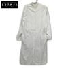 6A0072 White Collarless Shirt Dress Dress 34 whiteUsed